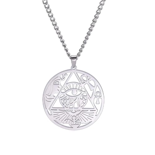 FGBITBGZ Halskette Anhänger Auge des Horus Ägypten Kette Halsketten für Frauen Männer Kreuz Halskette Schmuck Geschenk Geburtstagsgeschenk von FGBITBGZ