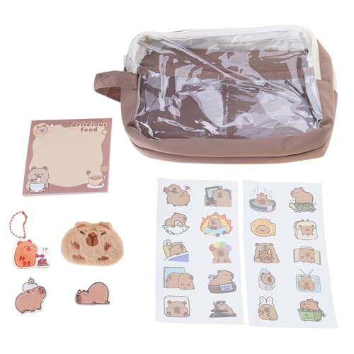 Bleistiftkoffer Mit Großer Kapazität Mit Aufkleber Cartoon Tierbeutel Tasche Schöner Stift Geschenk Für Student Schöne Capybara Stiftbeutel Geschenk Für Schüler von FGDTREE