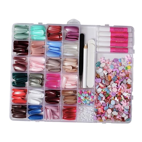 Cartoon Nails Charm Falsche Nägel Tipps Kits Mix Geformte Nägel Kunst Charm Perlen Nägel Kunst Dekorationen Für Frauen Und Mädchen von FGDTREE