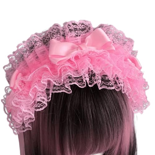 Elegante Spitzen, Stirnbänder, Schleifen, Dekoration, Haarband, raffinierter Kopfschmuck, geeignet für verschiedene Frisuren von FGDTREE