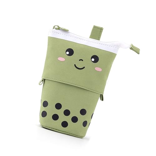 FGDTREE Cartoon Pencil Case Telescoping Stiftbeutel Reißverschlussbeutel Fall Stehende Organisatorenhalterin Für Studenten Cartoon Tasche von FGDTREE