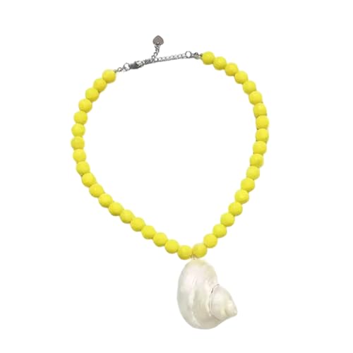 FGDTREE Handgefertigte Seebluse Glasperlen Halskette von FGDTREE