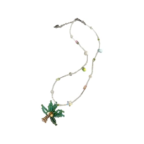FGDTREE Strandurlaub Verstellbare Baumkette Mit Muschelperlen Und Acryllegierung Schmuck Für Poolpartys Urlaubsthema Schalenperlen Halskette von FGDTREE