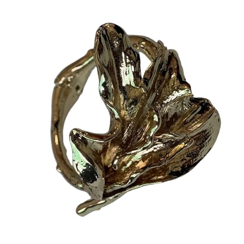 FGDTREE Zwei Ton Tulips Emailliertem Armreif Stabiler Legierungsmaterialien Lässig Bis Formelle Anlässe Schmuckzubehör Elegante Tulips Designs Manschettenarmband von FGDTREE