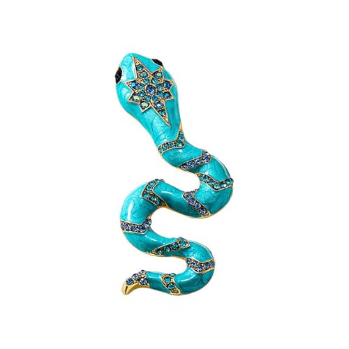 Frauen Vintage Mode Brosche Pin Mit Strasssteinen Funkelnde Frauen Kleidung Schmuck Für Partykleid Und Anzug Accessoire Legierung Schlange Brosche von FGDTREE