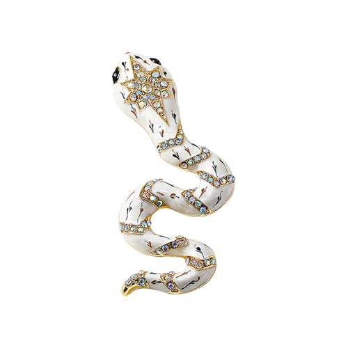 Frauen Vintage Mode Brosche Pin Mit Strasssteinen Funkelnde Frauen Kleidung Schmuck Für Partykleid Und Anzug Accessoire Legierung Schlange Brosche von FGDTREE