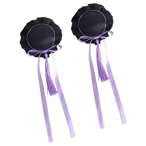 Haarspange mit Quasten, Schleife, Haarklammer für Damen, Haarknoten, Haarschmuck, Haarklammer, Cosplay, Kostüm, 1 Paar von FGDTREE