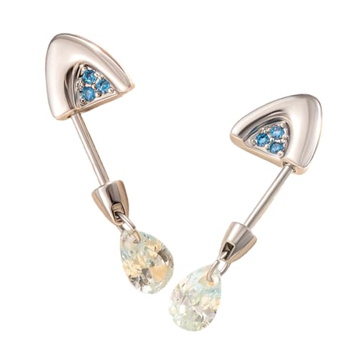 Handgefertigte Katzen Ohrstöckchen Mit Kubischen Zirkonia Trendy Bone Nails Frauen Accessoires Elegant Körperschmuck Edelstahl Katzen Knochennagelohrringe von FGDTREE