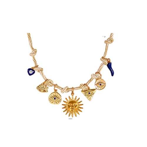 Handwerklich Verarbeitete Böhmische Halskette Schalenstarfische Anhänger Multi Stränge Design Leichtes Schmuck Geschenk Für Ihre Böhmische Randkette Halskette Für Frauen von FGDTREE