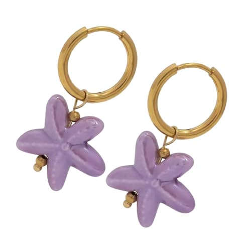 Künstlerische Keramikstärke Fallen Ohrringe Marine Inspirierte Handgefertigte Schmuck Für Freizeitausflüge Legierung Legierung Komfort Fit Stylish Ceramic Drop Ohrringe von FGDTREE