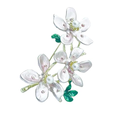 Pfirsichblüte Schmücken Formelle Veranstaltung Schmuck Handgefertigte Blumenkleidung Schmuck Legierung Textur Für Besondere Anlässe Vintage Blumenbrosche von FGDTREE