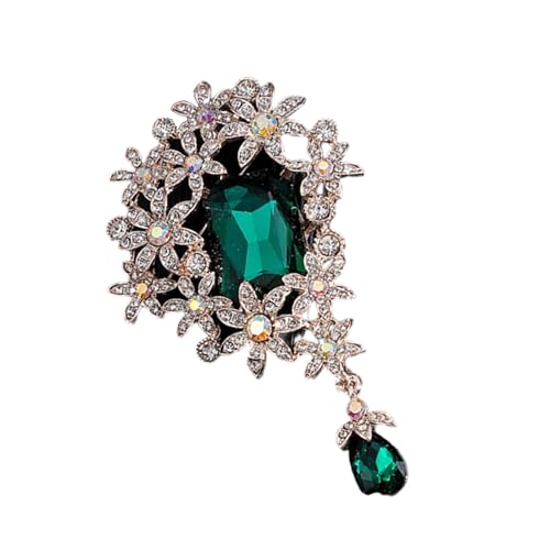 Robuslegierte Blumenbrosche Mit Kristallen Handwerk Detaillierte Formelle Und Alltägliche Kleidung Anspruchsvolle Damen Kristalle Blumenschmuck von FGDTREE