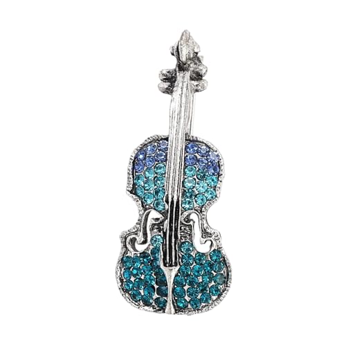 Stilvolle Strasssteine ​​Violine Brosche Vintage Inspirierte Schmuckzubehör Für Musikbegeisterte Modische Geschenke Ideen Violine Brosche von FGDTREE