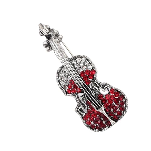 Stilvolle Strasssteine ​​Violine Brosche Vintage Inspirierte Schmuckzubehör Für Musikbegeisterte Modische Geschenke Ideen Violine Brosche von FGDTREE