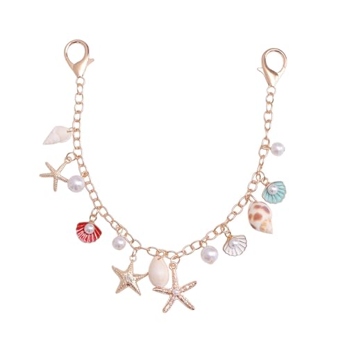 Trendy Shell Star Dopaminbär Anhänger Bag Kette Imitation Perlen Hängende Kette Für Frauen Schmuckzubehör Shell Dopamin Bär Anhänger von FGDTREE