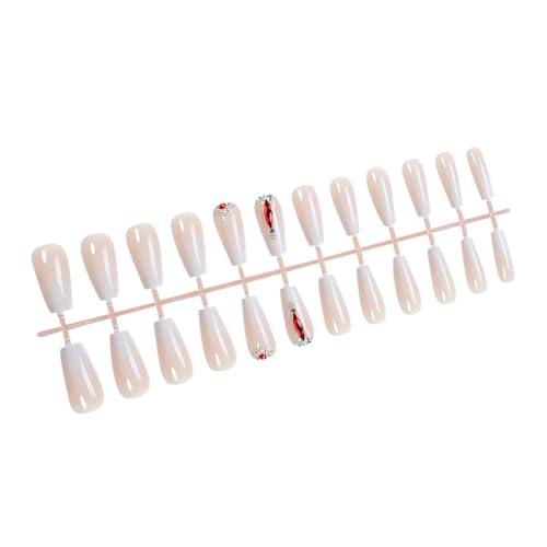 Valentinstag Presse Auf Nägeln Acryl False Nails Mit Strasssteinen Designs Nägel Ägchen Für Stilvolle Frauen Und Mädchen von FGDTREE