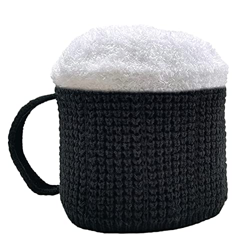 FGFD&OU Beanie Mütze Damen Herren Lustige Strickmütze Warme Wintermütze Thermische Winddichte Damenmützen Dicker Winter Knit Ski Cap Watch Hat Mütze Lustige Geschenke für Unisex (Schwarz) von FGFD&OU