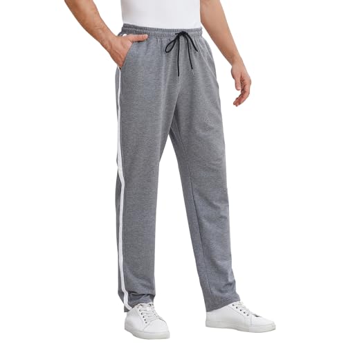 FGFD&OU Jogginghose Herren Lang Baumwolle, Sporthose Herren, Freizeithose Trainingshose Männer, Sport Hosen Sweatpants Joggers, Laufhose Yogahose Sweathose Fitness (Tiefgrau, XL) von FGFD&OU