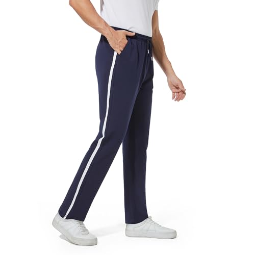 FGFD&OU Jogginghose Herren Lang Baumwolle, Sporthose Herren, Freizeithose Trainingshose Männer, Sport Hosen Sweatpants Joggers, Laufhose Yogahose Sweathose Fitness (Marineblau, M) von FGFD&OU