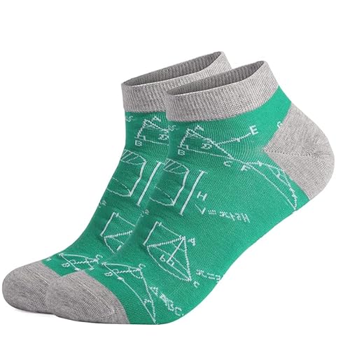 FGFD&OU Socken für Herren und Damen Lustiges Socken Mathematische Socken für Männer Geschenk Neuheit Baumwolle Unisex, Sportsocken, Skateboard-Socken für Sommer und Winter (A-Grün) von FGFD&OU