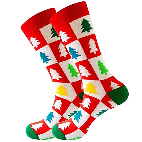 FGFD&OU Socken für Herren und Damen Weihnachtssocken Unisex Lustige Bunte Socken Kuschelsocken Baumwollsocken Christmas Socks weihnachtsgeschenke für Männer und Frauen (Stil9) von FGFD&OU