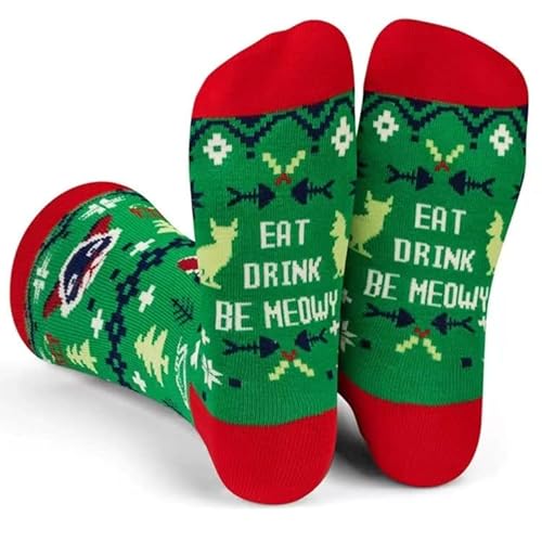 FGFD&OU Weihnachtssocken für Herren und Damen Socken Unisex Lustige Bunte Socken Kuschelsocken Baumwollsocken Christmas Socks weihnachtsgeschenke für Männer und Frauen (Stil3) von FGFD&OU