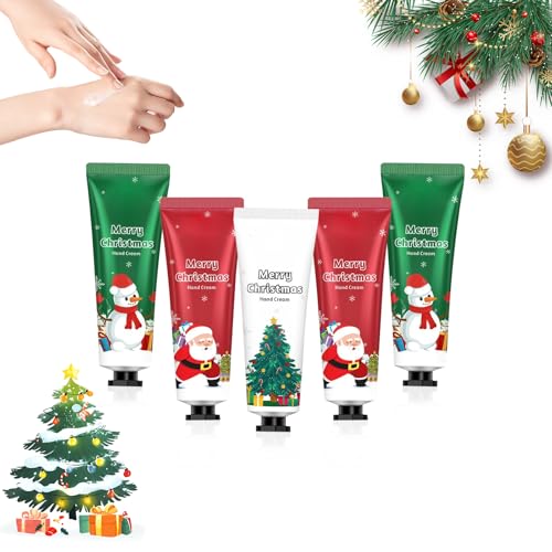 Handcreme Mini Set, Handcremes Set,Winter-Handcreme für Sehr Trockene Hände, Kleine Geschenkset für Frauen und Männer, Weihnachtsgeschenke, 5 Stück Handcreme Mini Set, Handcremes Set,Winter-Handcreme für Sehr Trockene Hände, Kleine Geschenkset für Frauen und Männer, Weihnachtsgeschenke, 5 Stück von FGTOPBY