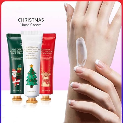Handcreme Mini Set,Handcremes Set,3 Stück Winter-Handcreme für Sehr Trockene Hände, Kleine Geschenk für Frauen und Männer,Hände Fuß Feuchtigkeitscreme,Weihnachtsgeschen Handcreme Mini Set,Handcremes Set,3 Stück Winter-Handcreme für Sehr Trockene Hände, Kleine Geschenk für Frauen und Männer,Hände Fuß Feuchtigkeitscreme,Weihnachtsgeschen von FGTOPBY