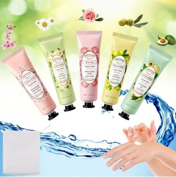 Mini Handcreme Set,Mini Handcremes,Fragrance Hand Creme Set,Handcreme Tube,5 Stück Feuchtigkeitsspendende,Hand Lition Für Trockene Mini Handcreme Set,Mini Handcremes,Fragrance Hand Creme Set,Handcreme Tube,5 Stück Feuchtigkeitsspendende,Hand Lition Für Trockene von FGTOPBY
