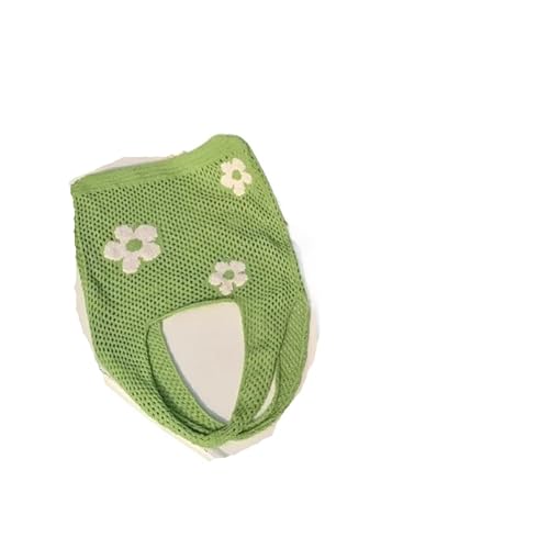 FGUJSUR Blumen gestrickte hohle Einkaufstasche, große Kapazität, einfache Retro-Schulterhandtasche for Damen(Green) von FGUJSUR