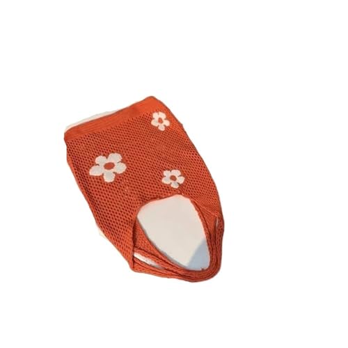 FGUJSUR Blumen gestrickte hohle Einkaufstasche, große Kapazität, einfache Retro-Schulterhandtasche for Damen(Orange) von FGUJSUR