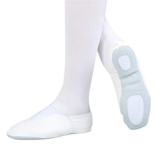 FGUJSUR Schwarze Jazz Dance-Schuhe mit weichen Sohlen for Damen und Herren(White,39) von FGUJSUR