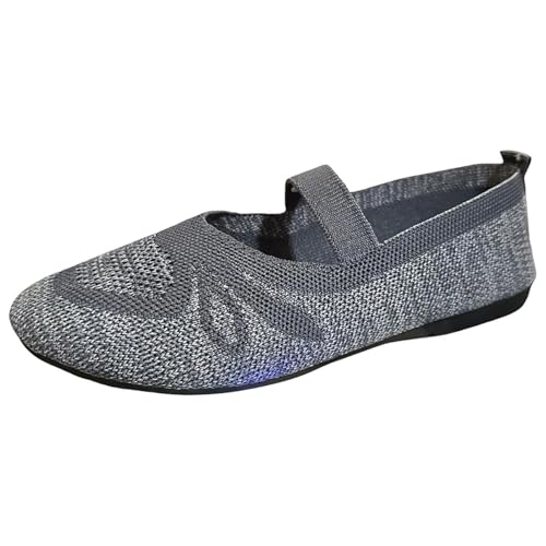 Ballerinas Damen Flache Kleid Schuhe Elegant Loafer Ballerinaschuhe Mary Jane Halbschuhe Party Hochzeitsschuhe Ballett Damenschuhe Bequem Weich Brautschuhe Pumps Freizeitschuhe Slip On Schuhe von FGUUTYM
