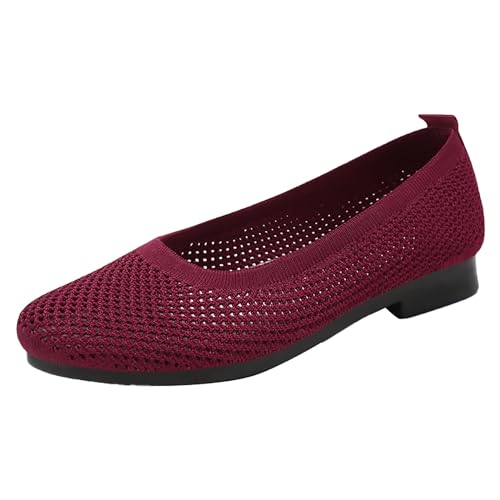 Ballerinas Damen Flache Schuhe Runde Zehe Strick Kleid Schuhe Slip On Pumps Ballerina Mesh Sommerschuhe Damenschuhe Elegant Und Bequem Balerinaschuhe Sneaker Low Wedge Flats Walkingschuhe Ballerinas Damen Flache Schuhe Runde Zehe Strick Kleid Schuhe Slip On Pumps Ballerina Mesh Sommerschuhe Damenschuhe Elegant Und Bequem Balerinaschuhe Sneaker Low Wedge Flats Walkingschuhe von FGUUTYM