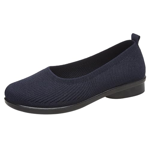 Ballerinas Slip On Damen - Loafers Pumps Netz Stoff Atmungsaktiv Trachtenschuhe Strick Kleid Flache Schuhe Elegant Weiche Tanzschuhe Halbschuhe Runde Zehe Freizeitschuhe Ballerinas Slip On Damen - Loafers Pumps Netz Stoff Atmungsaktiv Trachtenschuhe Strick Kleid Flache Schuhe Elegant Weiche Tanzschuhe Halbschuhe Runde Zehe Freizeitschuhe von FGUUTYM