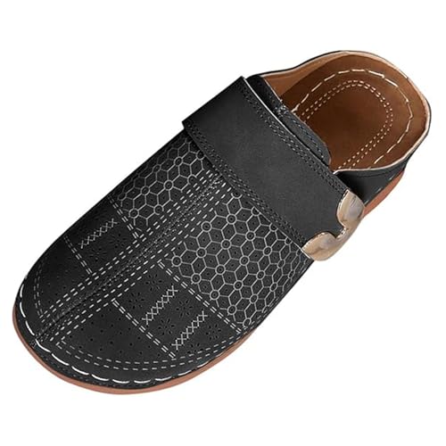 Damen Clogs & Pantoletten Mit Kork Einlegesohle Bequeme Geschlossen Hausschuhe Frauen rutschfest Sandalen Schuhe Pantoletten Freizeit Slip on Walkingschuhe Gartenschuhe, Gr.35-43 EU von FGUUTYM