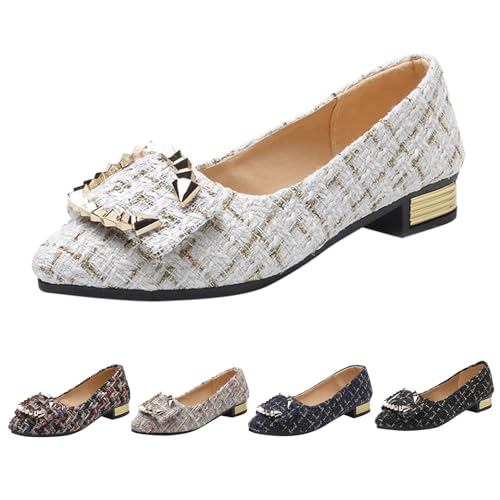 Damen Modisches Pumps Halbschuhe Bow-Decorated Wedge Schuhe Low Heel Slip-On Loafer Kleid Schuhe Elegante Und Bequeme Hochzeitsschuhe Mit Niedriger Absatz rutschfeste Ballettschuhe Damen Modisches Pumps Halbschuhe Bow-Decorated Wedge Schuhe Low Heel Slip-On Loafer Kleid Schuhe Elegante Und Bequeme Hochzeitsschuhe Mit Niedriger Absatz rutschfeste Ballettschuhe von FGUUTYM