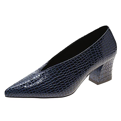 Damen Pumps Mit Blockabsatz Slip On Einzelne-Schuhe Party Hochzeit Brautschuhe Leder Spitzem Zehenbereich Abendschuhe High Heels Niedriger Absatz Brautschuhe Hochzeitsschuhe Damen Pumps Mit Blockabsatz Slip On Einzelne-Schuhe Party Hochzeit Brautschuhe Leder Spitzem Zehenbereich Abendschuhe High Heels Niedriger Absatz Brautschuhe Hochzeitsschuhe von FGUUTYM