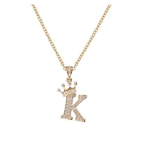 FGUUTYM 26 englische Buchstaben voller -Anhänger-Halskette für Frauen Strass-Halsketten für Frauen AZ 26 Alphabet-Anfangshalsketten für Teenager-Mädchen Schmuck Beste Freunde Ketten Für (K, One Size) FGUUTYM 26 englische Buchstaben voller -Anhänger-Halskette für Frauen Strass-Halsketten für Frauen AZ 26 Alphabet-Anfangshalsketten für Teenager-Mädchen Schmuck Beste Freunde Ketten Für (K, One Size) von FGUUTYM