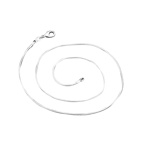 FGUUTYM 925 Sterling Silber 1MM Ketten Halskette 1628 Mehrlagige Halskette (E, One Size) von FGUUTYM