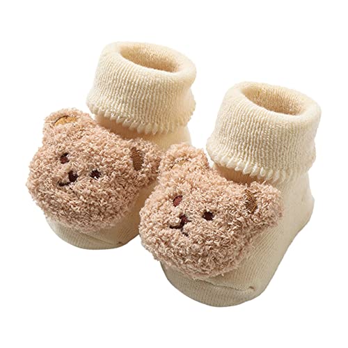 FGUUTYM Babyschuhe 12 18 Monate Mädchen Jungen Krabbelschuhe Kleinkind Kinderschuhe Warme Winter-Bodenschuhe Cartoon-Bärenform Nette Sockenschuhe Mit Weicher Sohle Sandalen Kinder von FGUUTYM