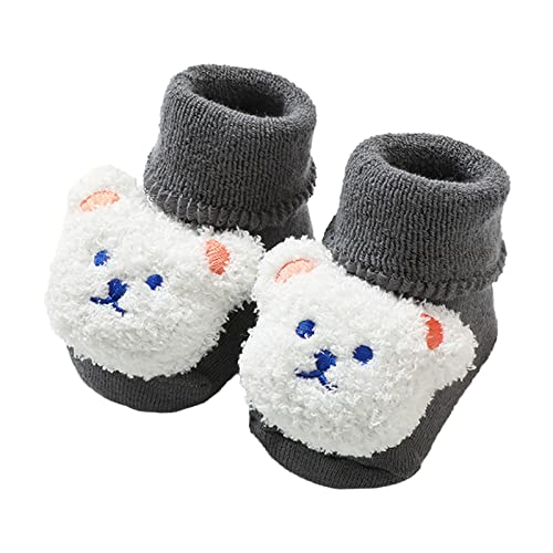 FGUUTYM Babyschuhe 12 18 Monate Mädchen Jungen Krabbelschuhe Kleinkind Kinderschuhe Warme Winter-Bodenschuhe Cartoon-Bärenform Nette Sockenschuhe Mit Weicher Sohle Sandalen Kinder von FGUUTYM