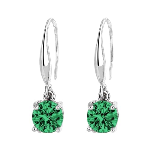 FGUUTYM Beliebte Stil farbige einfache und vielseitige trendige Zirkon Ohrringe Temperament Ohrringe für Frauen Witzige von FGUUTYM