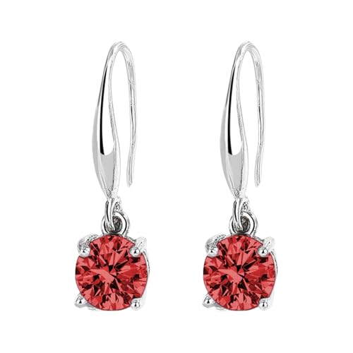 FGUUTYM Beliebte Stil farbige einfache und vielseitige trendige Zirkon Ohrringe Temperament Ohrringe für Frauen Witzige von FGUUTYM