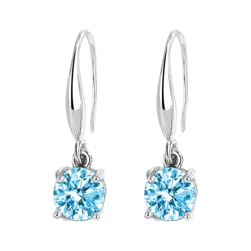 FGUUTYM Beliebte Stil farbige einfache und vielseitige trendige Zirkon Ohrringe Temperament Ohrringe für Frauen Witzige von FGUUTYM