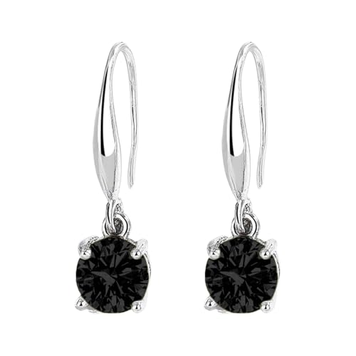 FGUUTYM Beliebte Stil farbige einfache und vielseitige trendige Zirkon Ohrringe Temperament Ohrringe für Frauen Witzige von FGUUTYM