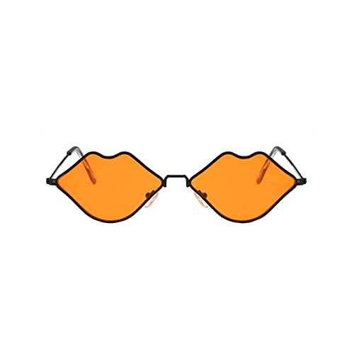 FGUUTYM Brille Aus Glas Sonnenbrille für Damen Herren Vintage Shades Lichtschutz Klassische große Sonnenbrille Brille compatible with Polarisiert Damen (Orange, One Size) von FGUUTYM