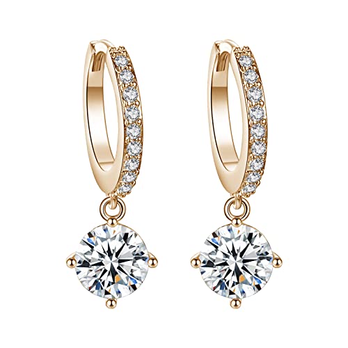 FGUUTYM Circle Full Zircon Ohrringe für Teen Girls Piercing Studs Trendy Ohrringe Delphin von FGUUTYM
