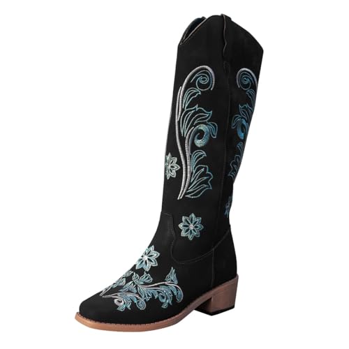 FGUUTYM Cowboystiefel Damen Langschaft Westernstiefel Elegant Renaissance-Schlupfstiefel Cowboy Boots Leder Stiefeletten Western Schuhe Sommerstiefeletten Damenstiefel Übergangsstiefel FGUUTYM Cowboystiefel Damen Langschaft Westernstiefel Elegant Renaissance-Schlupfstiefel Cowboy Boots Leder Stiefeletten Western Schuhe Sommerstiefeletten Damenstiefel Übergangsstiefel von FGUUTYM