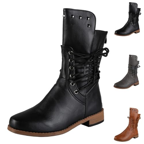 FGUUTYM Cowboystiefel Damen Western Westernstiefel Festival Country Schnürstiefel Wasserdicht PU-Leder Retro Stiefeletten Sommer Cowboy Boots Renaissance-Schlupfstiefel Sommerstiefeletten FGUUTYM Cowboystiefel Damen Western Westernstiefel Festival Country Schnürstiefel Wasserdicht PU-Leder Retro Stiefeletten Sommer Cowboy Boots Renaissance-Schlupfstiefel Sommerstiefeletten von FGUUTYM